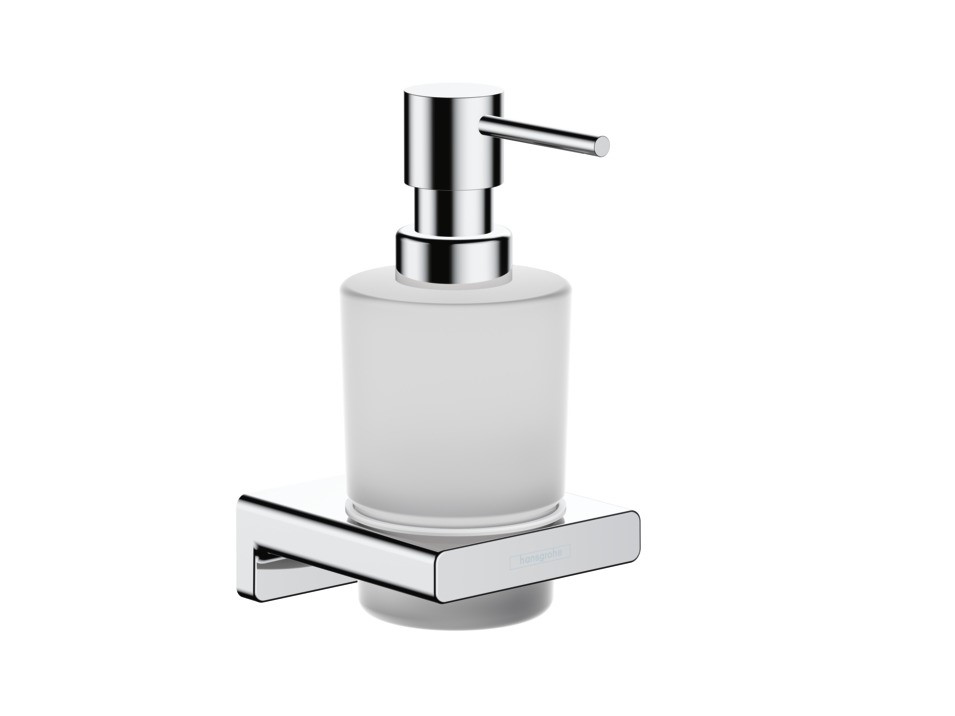 HANSGROHE AddStoris Дозатор для жидкого мыла настенный, 200 мл, матовое стекло/хром арт. 30576