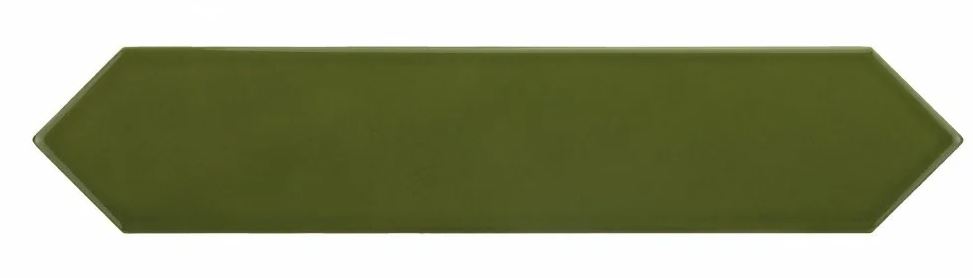 Equipe Arrow Настенная керамическая плитка Green Kelp 5x25 глазурованный глянцевый арт. 69931