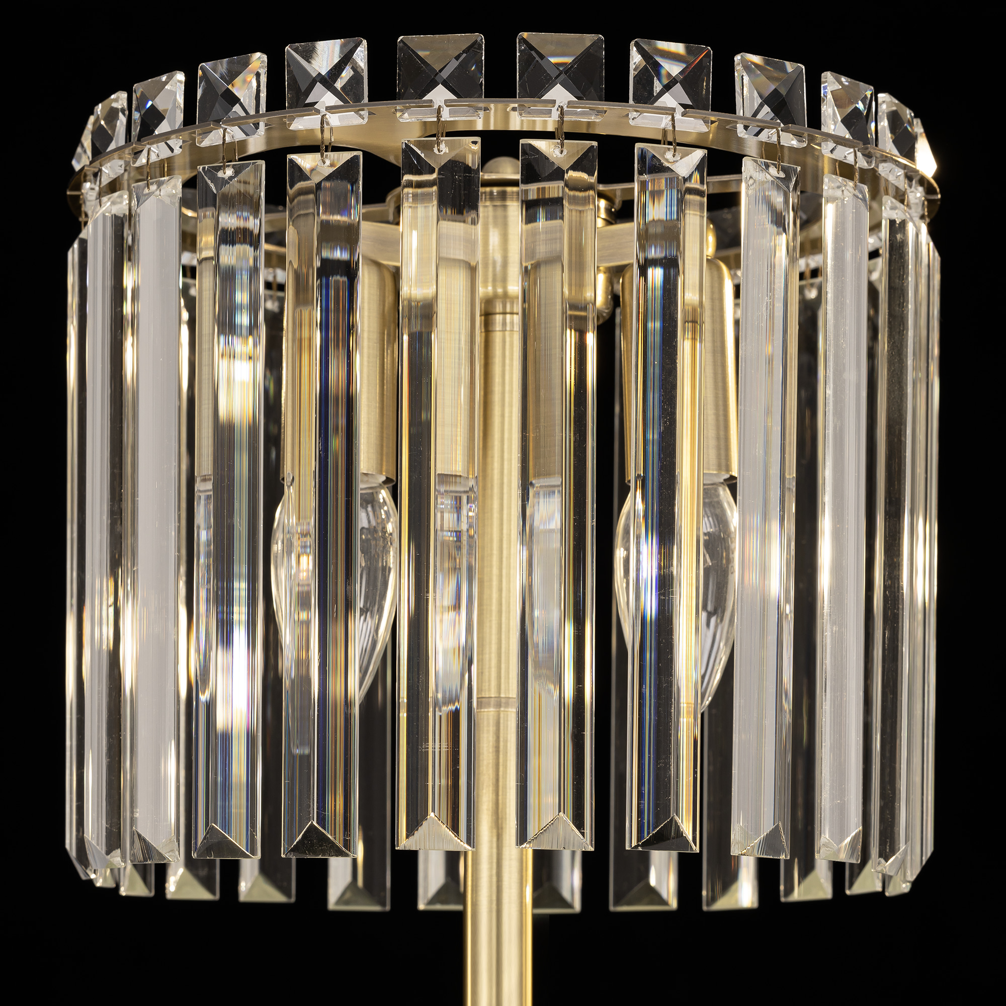 Citilux Джейн CL306833 Хрустальная настольная лампа Бронза арт. 89150