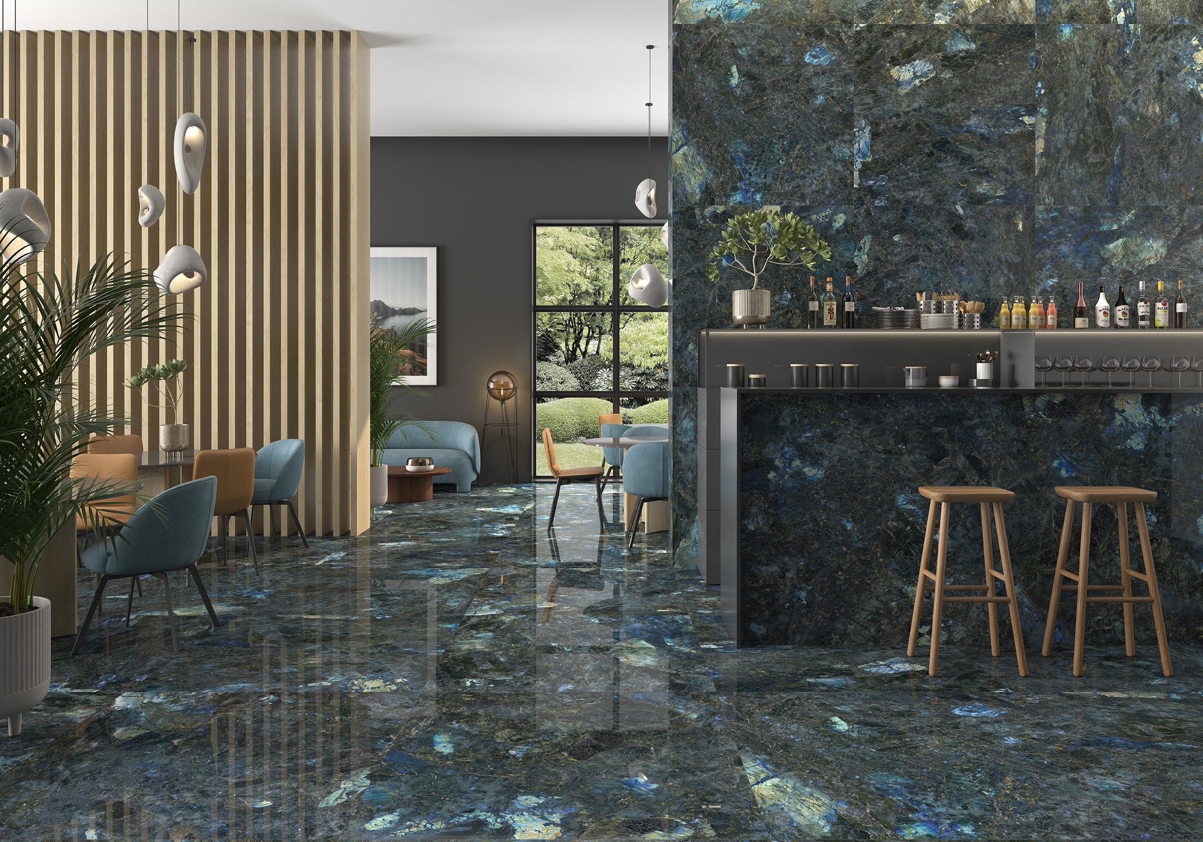 Плитка Geotiles Labradorite Blue 60x120 Super Polished (1,44.кв.м.) арт. 53113