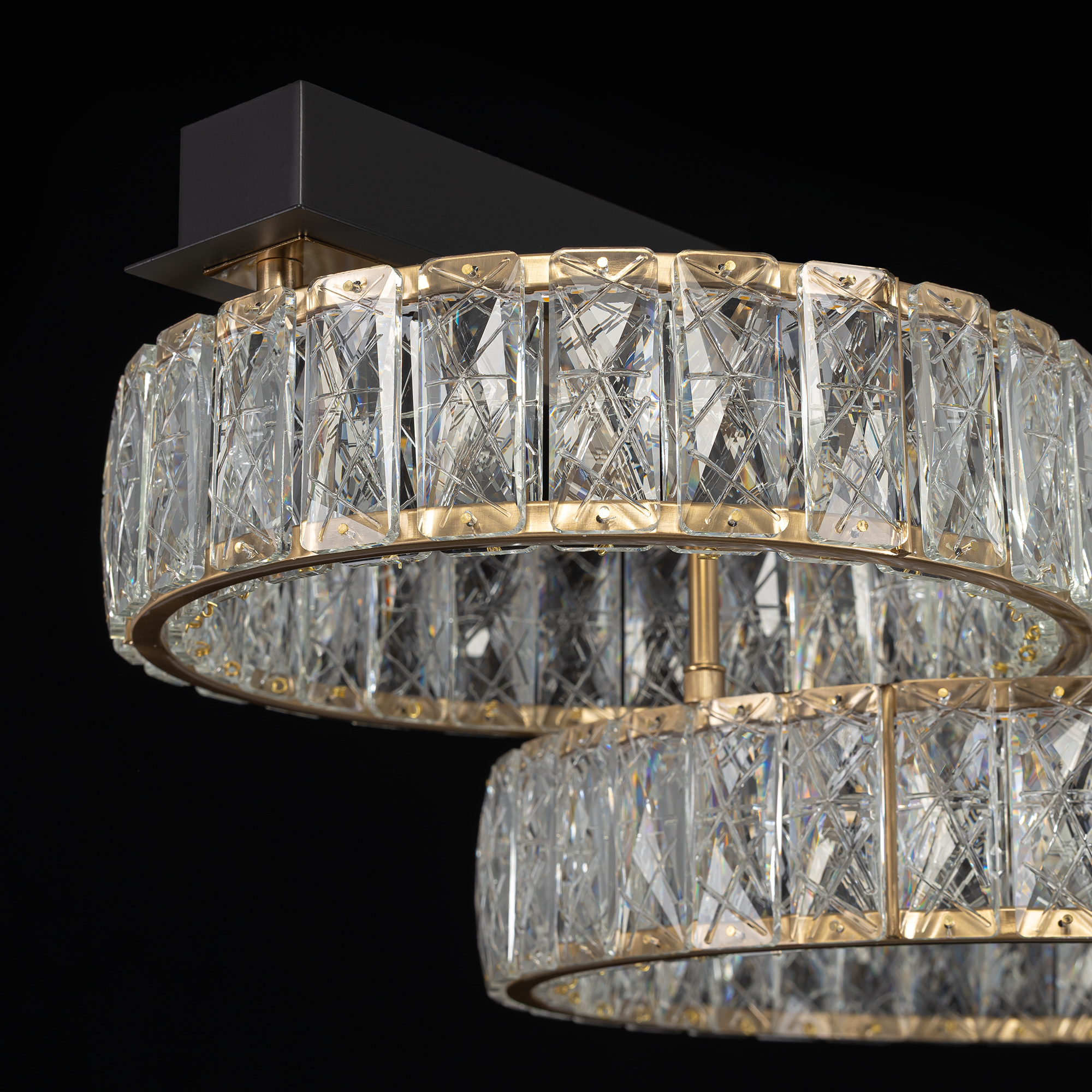 Citilux PALANT CL325162 LED Люстра хрустальная Чёрный+Бронза арт. 89713
