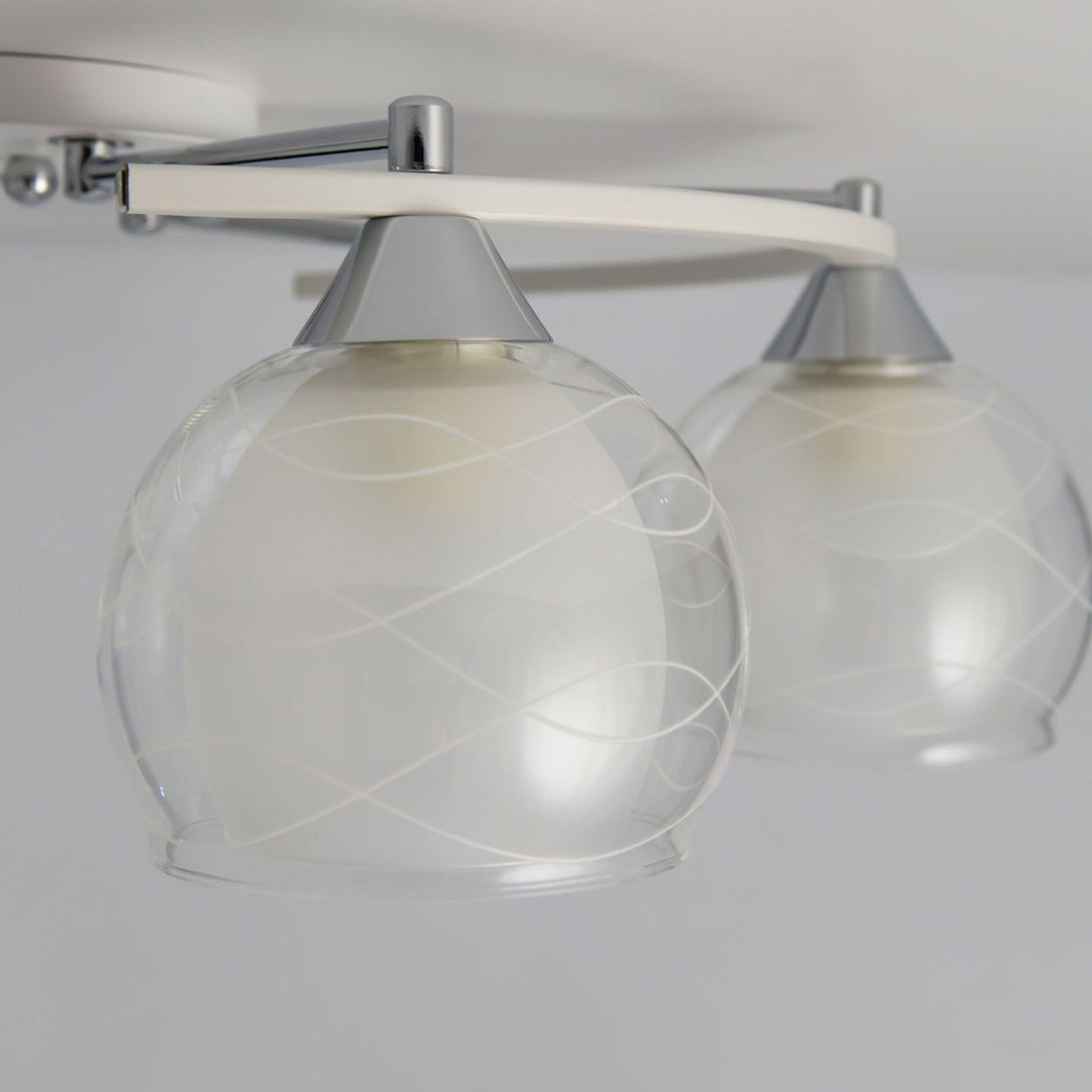 Citilux Буги CL157161 Люстра потолочная Белая Хром арт. 88383