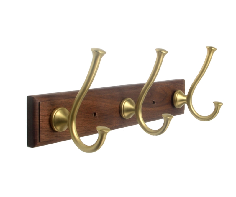 Планка с тремя крючками Bronze de Luxe FOREST 10708G, матовое золото арт. 182720