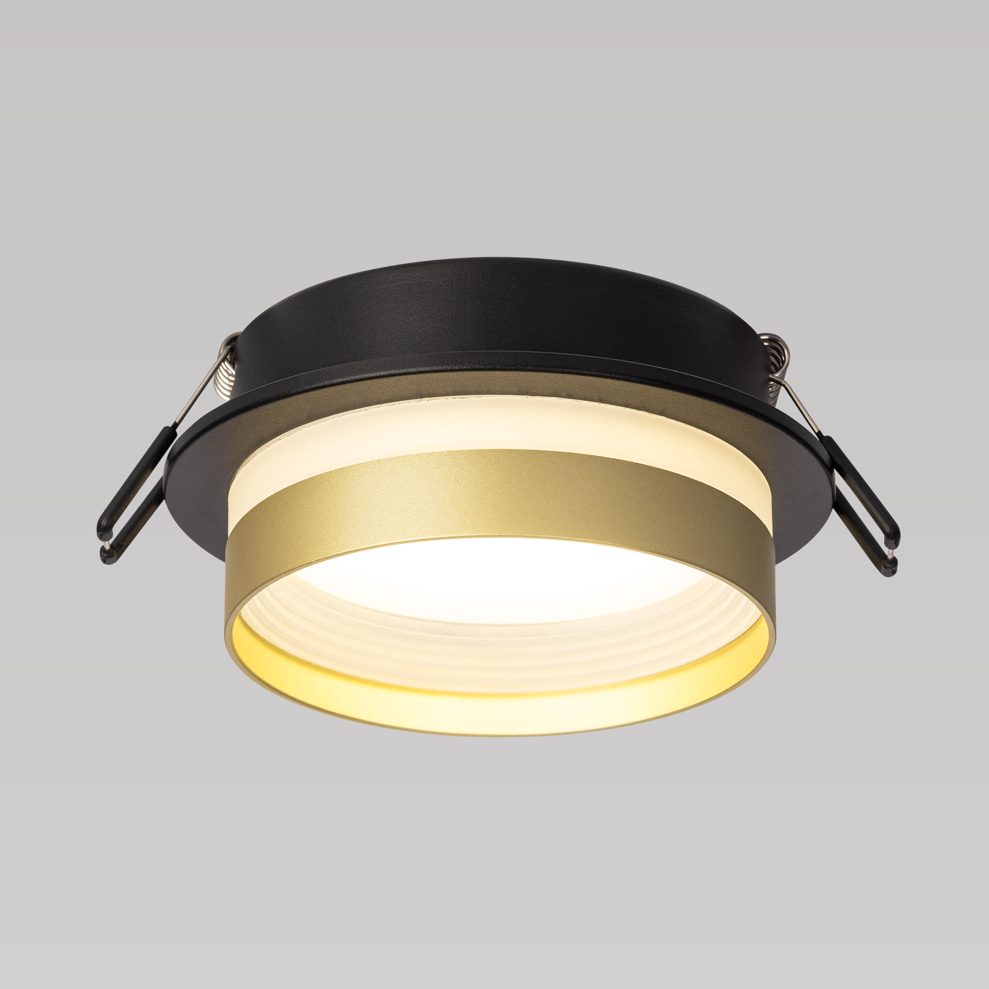 Citilux Hardy CL002D14 Встраиваемый светильник Чёрный+Золото арт. 89321