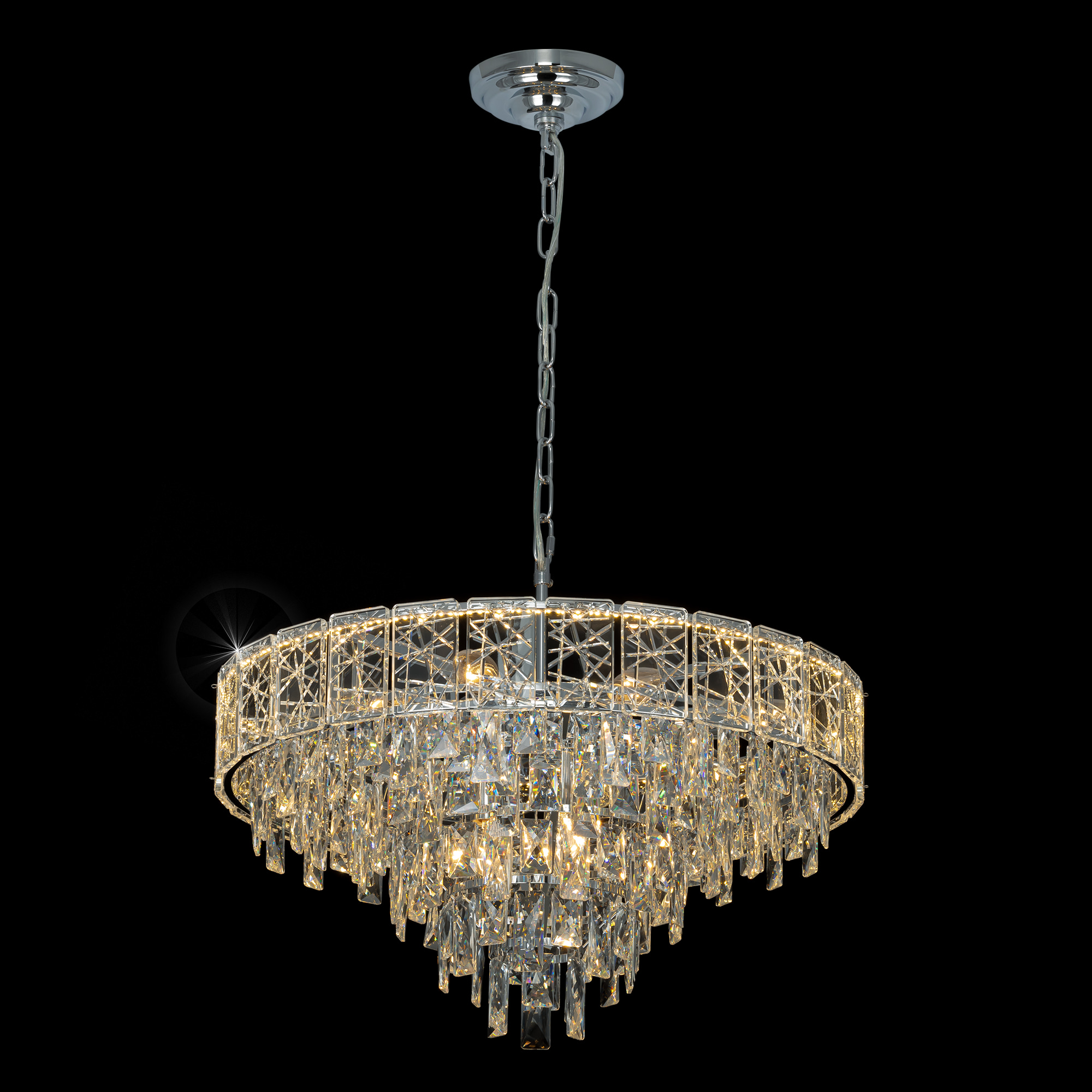 Citilux SAGRADA CL317261 Люстра хрустальная подвесная Хром арт. 89467