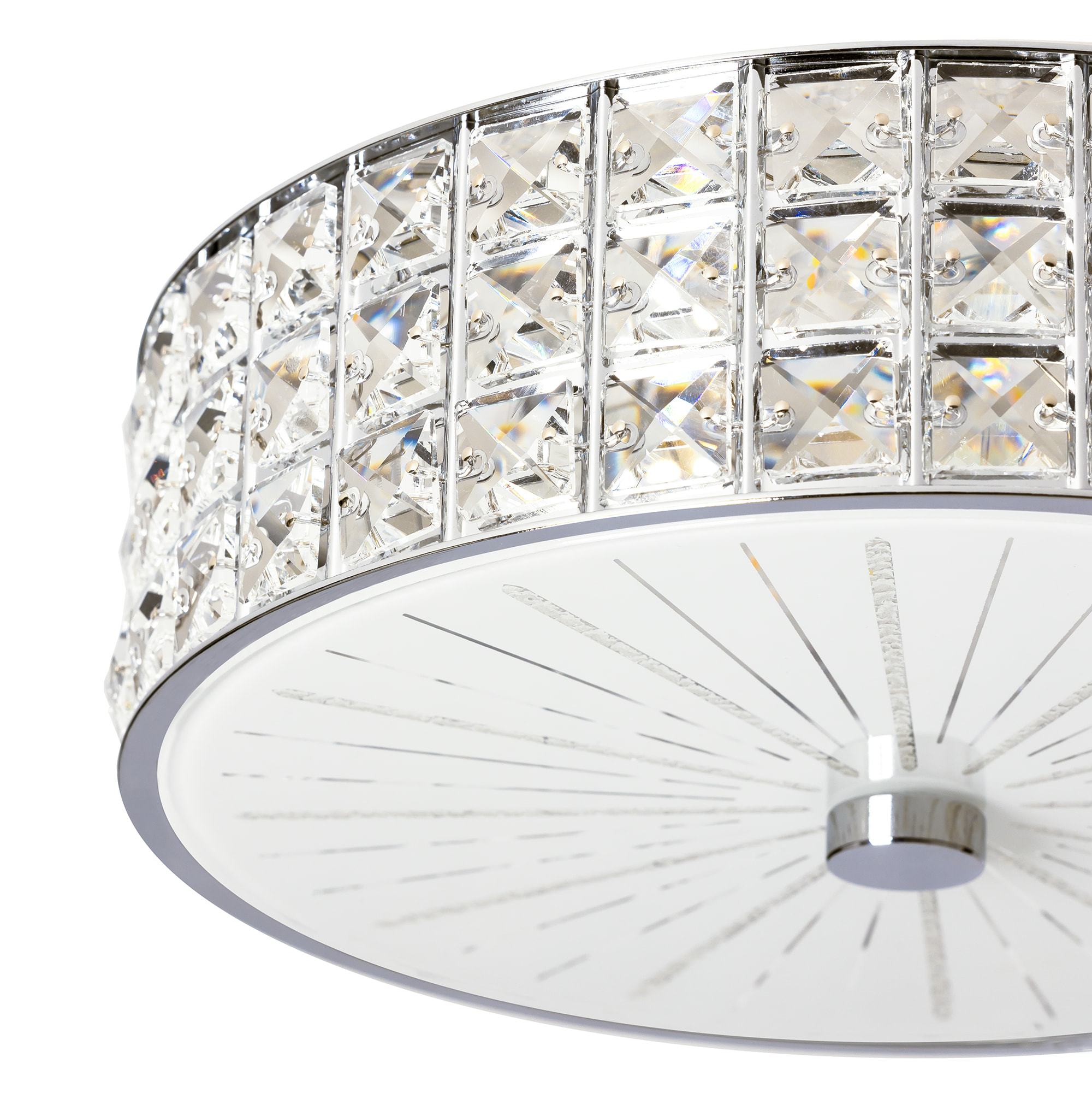 Citilux Портал CL32413G1 LED RGB Люстра хрустальная с пультом Хром арт. 89064