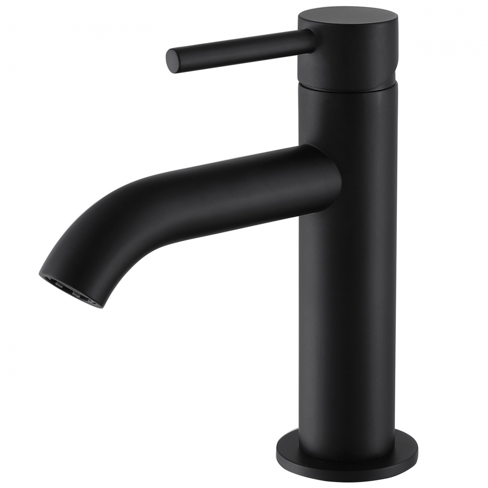Смеситель ABBER Wasser Kreis AF8110B для раковины, черный матовый арт. 59656