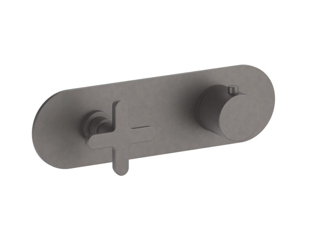FANTINI ICONA CLASSIC Термостатический встраиваемый смеситель для душа, 3/4'', Matt Gun Metal PVD арт. 59001