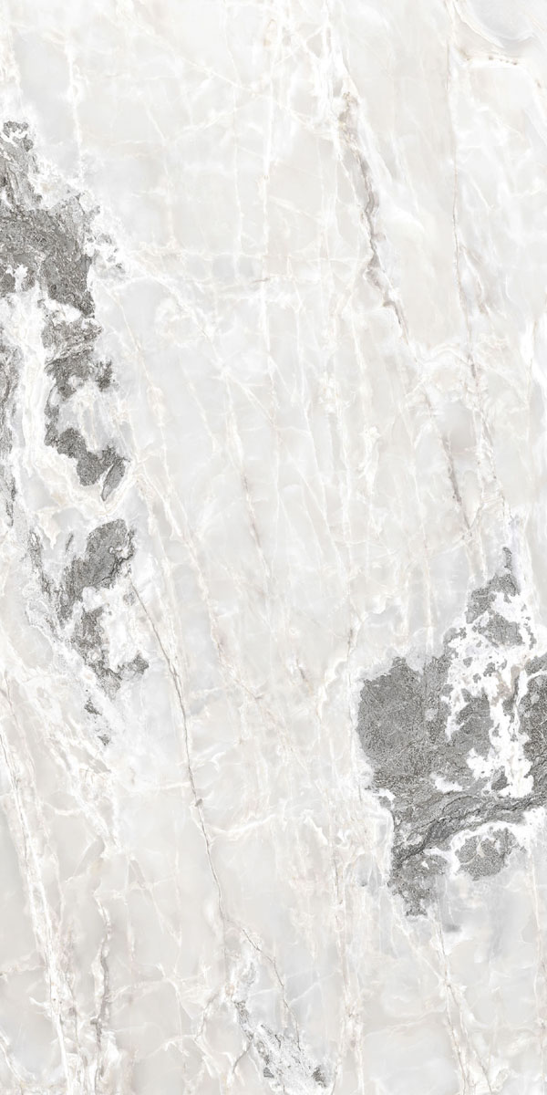 Керамогранит  ONYX&MORE WHITE BLEND SATIN 6MM R  120x240 арт. 84034