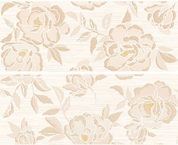 Керамическая плитка Панно Интенсо кремовый (2 шт.) / Панно 50.5*40.2 Intenso crema 1c  (2шт) арт. 73174
