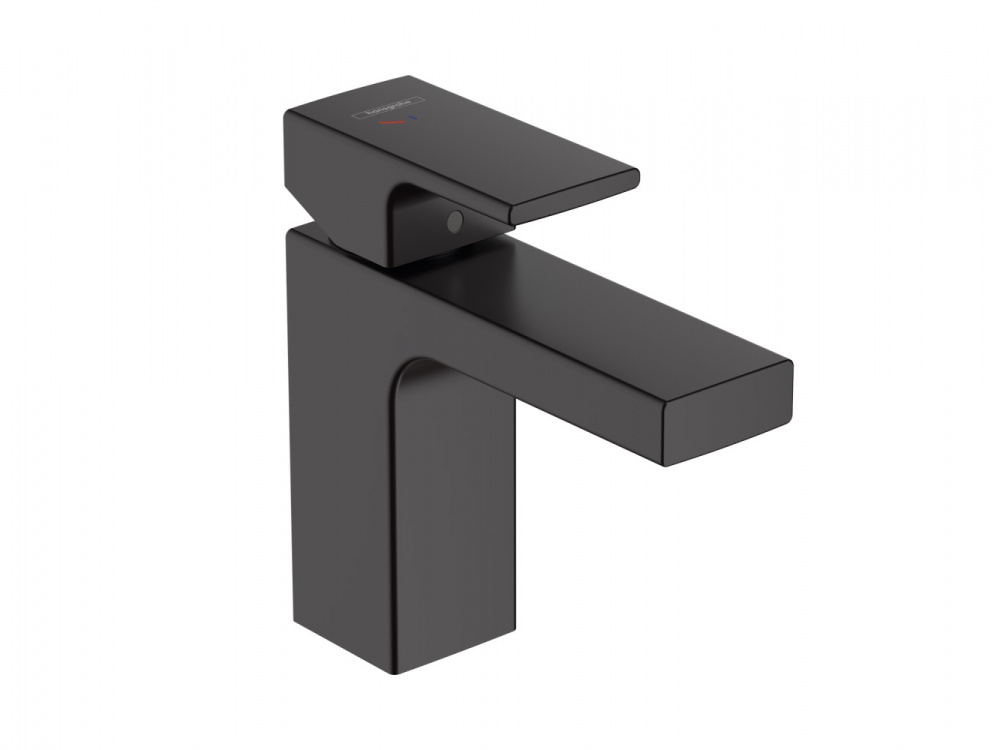 HANSGROHE Vernis Shape Смеситель для раковины 100 CoolStart, однорычажный, с ДК, матовый черный арт. 35249