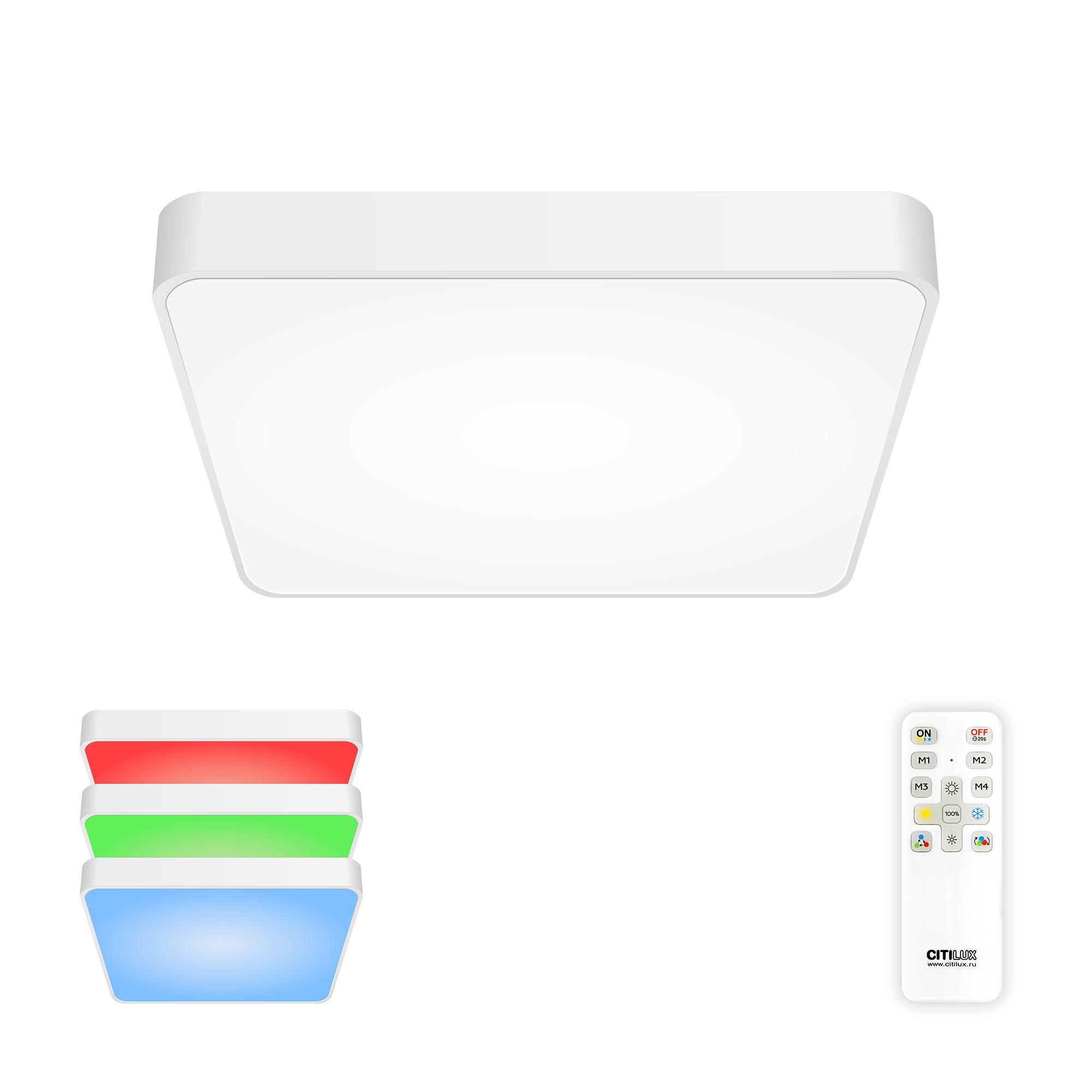 Citilux Купер CL724K70G0 LED RGB Светильник с пультом Белый арт. 88832