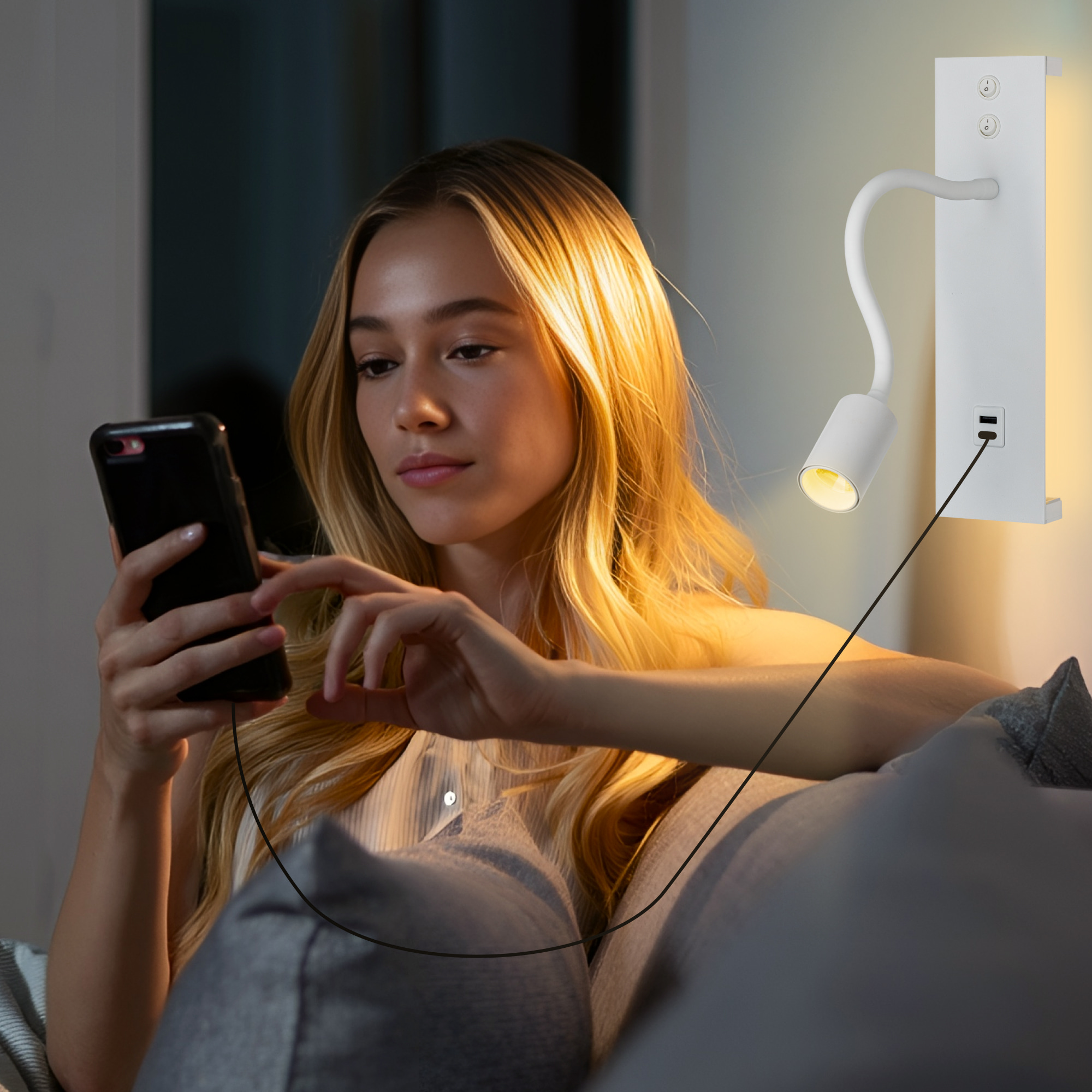 Citilux Декарт CL704470 LED USB Светильник с выключателем Белый арт. 89528