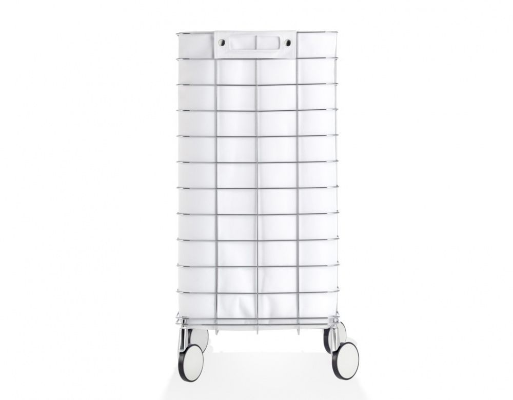 DW WR 1 Корзина для белья, 73x35x35 см, хром/белый арт. 31533