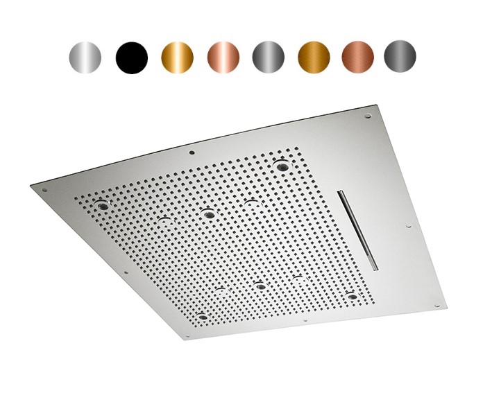 NOKEN SEASONS Потолочный душ встроенный 650х650 мм, AISI 304 pvd colors. Спецзаказ арт. 39914