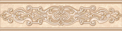 Керамическая плитка Империал арте кремовый / Бордюр 31.5*8 Imperial d'arte crema арт. 72558