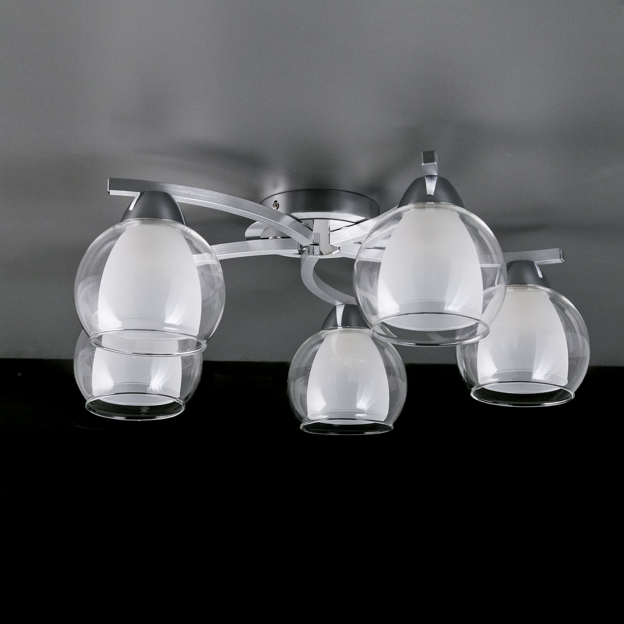 Citilux Кристи CL152157 Люстра потолочная Алюминий Хром арт. 88429
