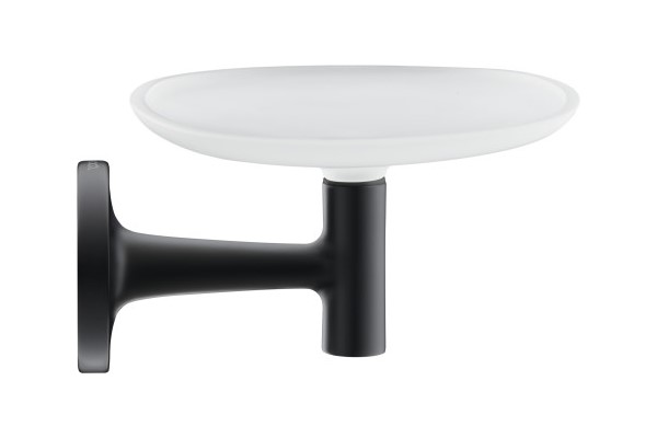 DURAVIT Starck T Мыльница настенная, матовое стекло, 140x119 мм, black matt арт. 30380