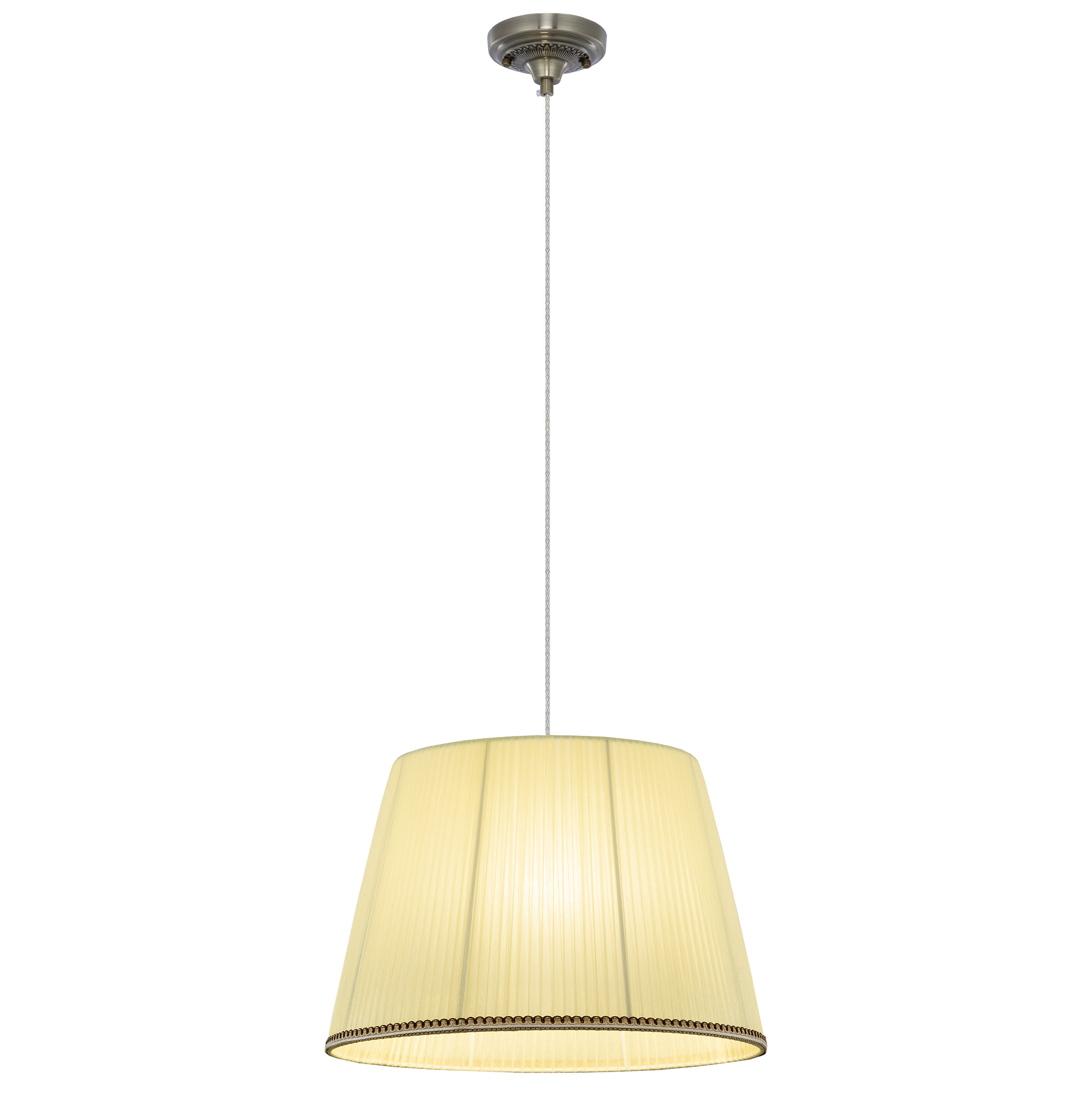 Citilux Вена CL402033 Подвесной светильник бронза с кремовым абажуром арт. 89030