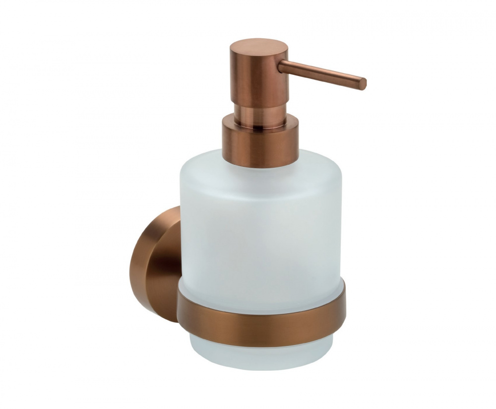 BEMETA AMBER Настенный дозатор для жидкого мыла (стекло) вариант MINI, 200 ml, Coffee-Gold PVD Mat арт. 30935