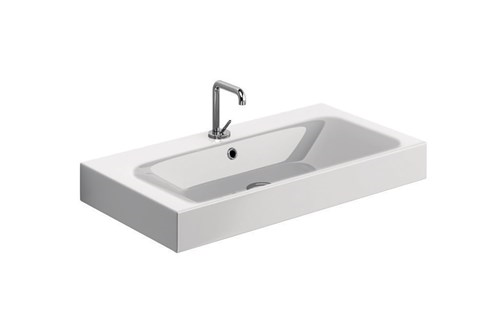 KERASAN CENTO Раковина подвесная, 80x45 см, 1 отв., белый арт. 36547