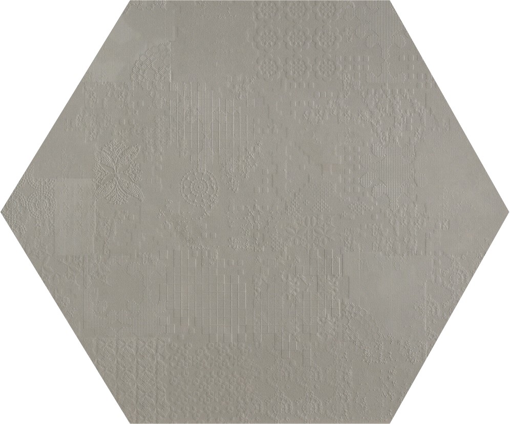 MUTINA DECHIRER GRIGIO ESAGONA DECOR MATT 120х120 арт. 123838