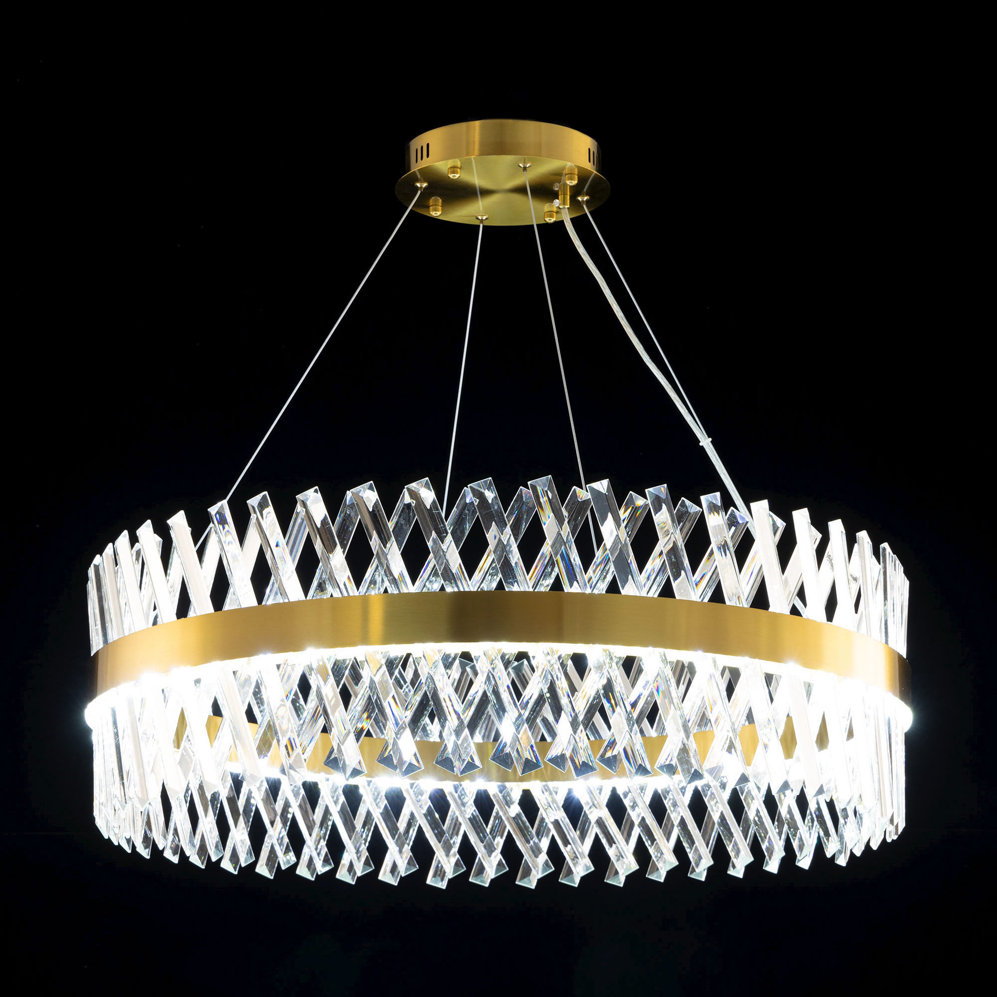 Citilux Ричард CL336083 LED Люстра хрустальная с пультом Бронза арт. 88883