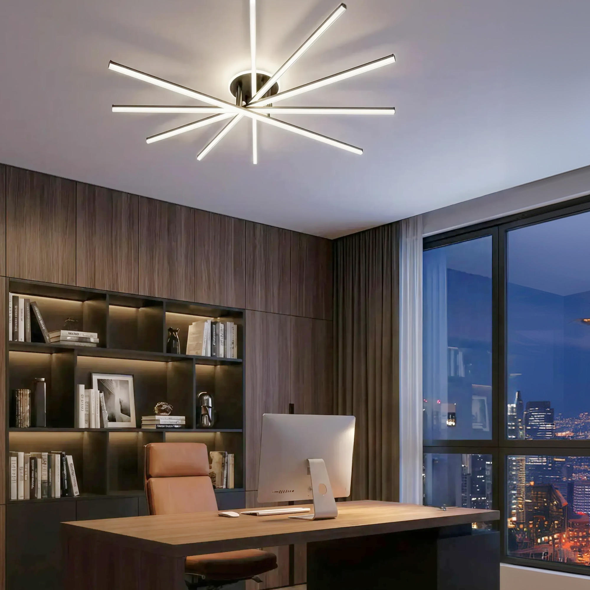 Citilux TRENT CL203651 LED Люстра с пультом Чёрная арт. 89715