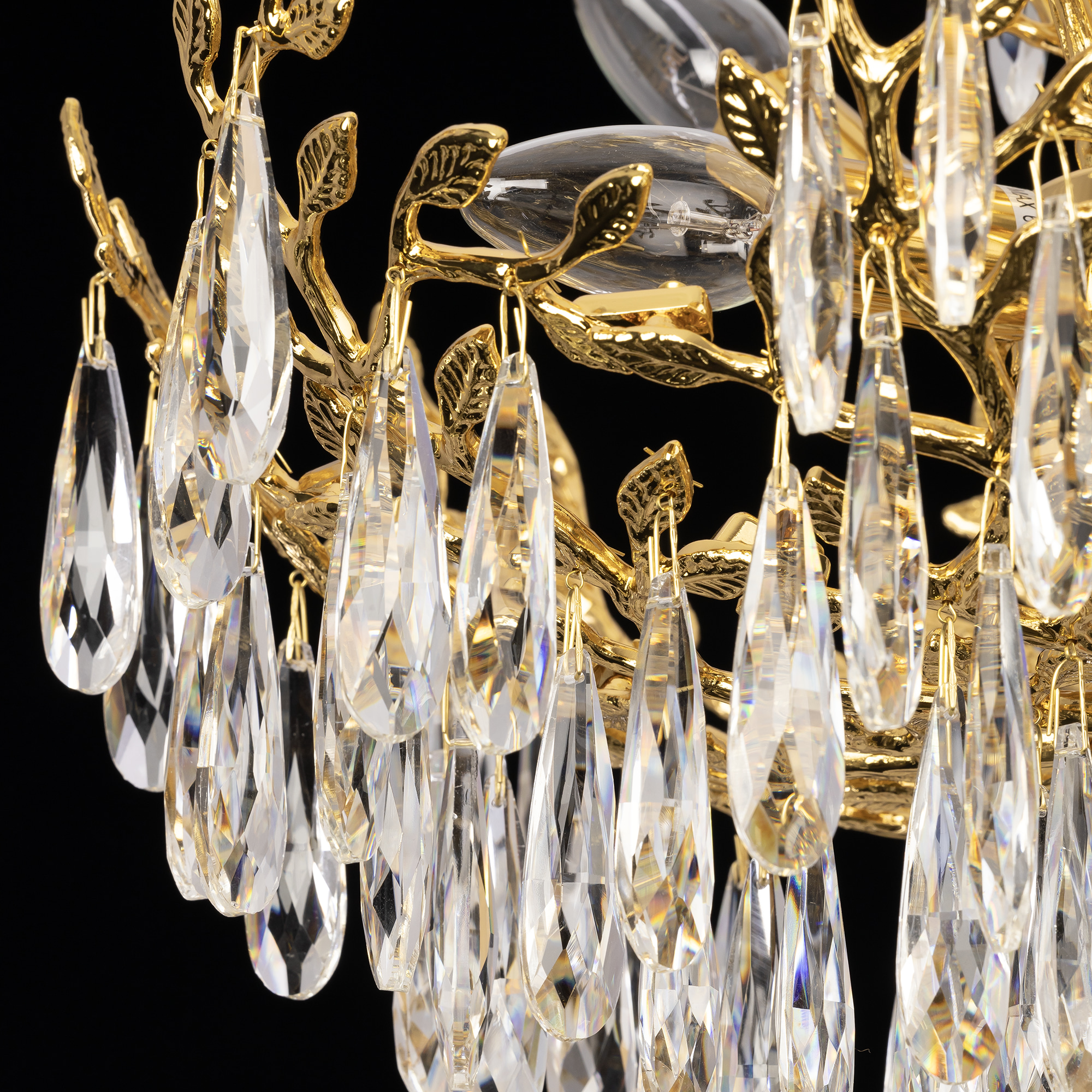 Citilux RITZ CL310062 Люстра хрустальная подвесная Золото арт. 89412