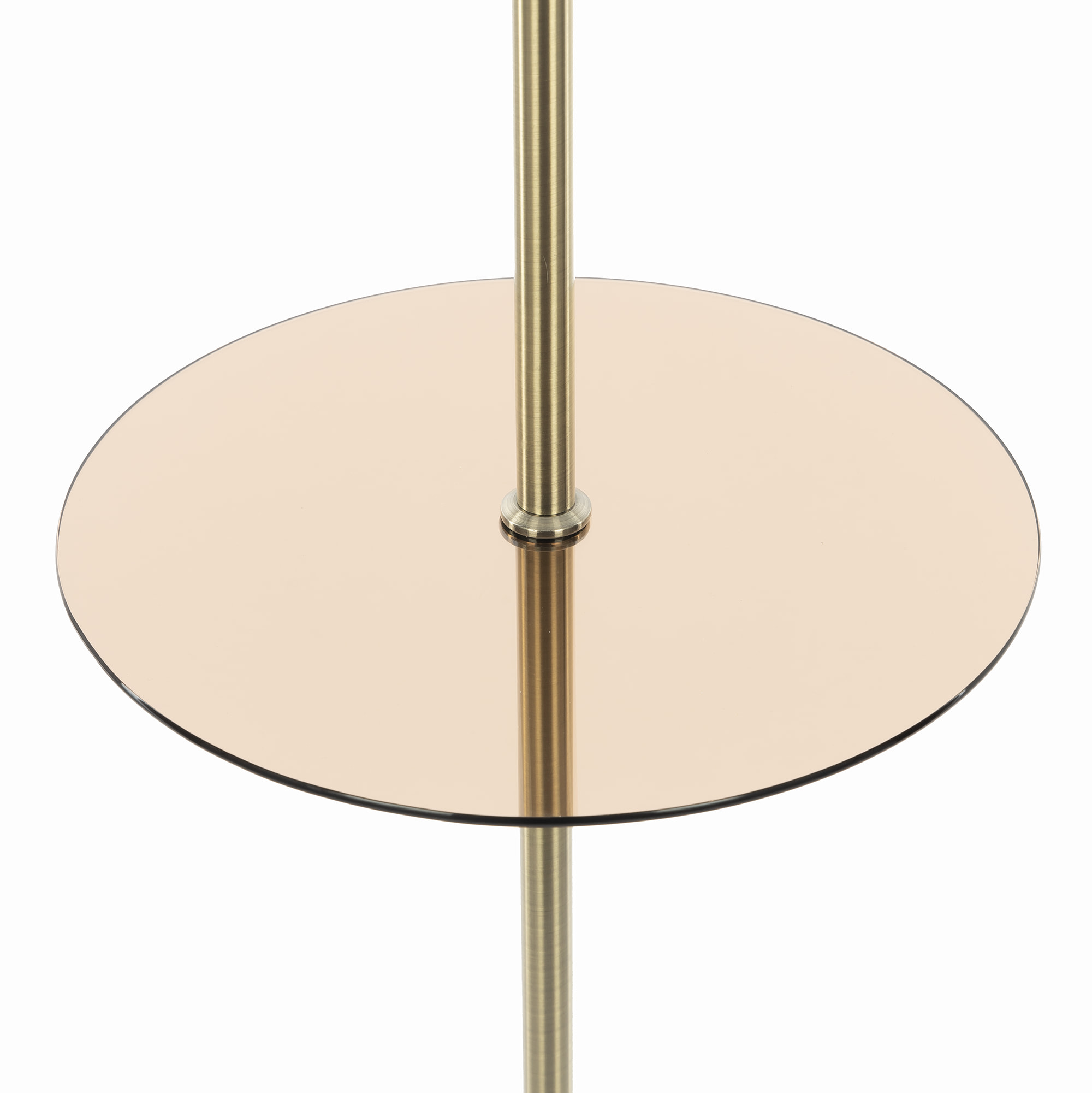 Citilux Вена CL402930T Торшер бронза со столиком и белым абажуром арт. 89043