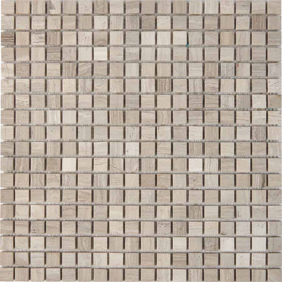 PIX 255 White Wooden, чип 15х15 мм, сетка 305х305x4 мм, Матовая арт. 73771