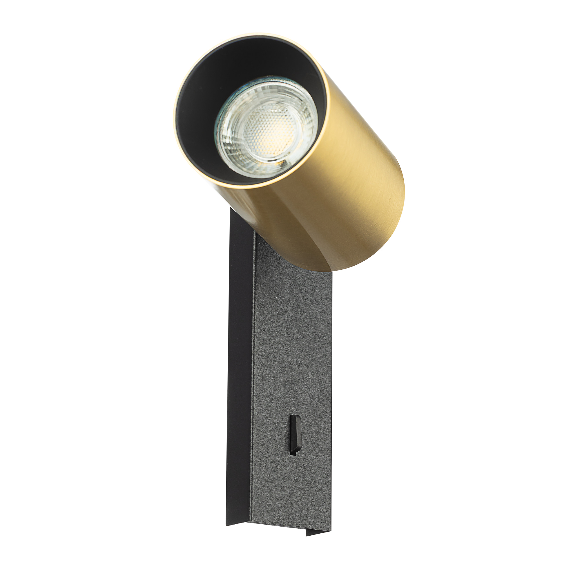 Citilux AXEL CL512512 Спот поворотный с выключателем Латунь арт. 89804