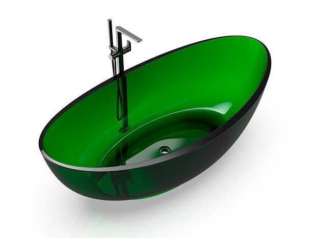 KNIEF OVAL Shape Ванна отдельностоящая 180х93x56 см, 80 Aventurin/хром арт. 32466