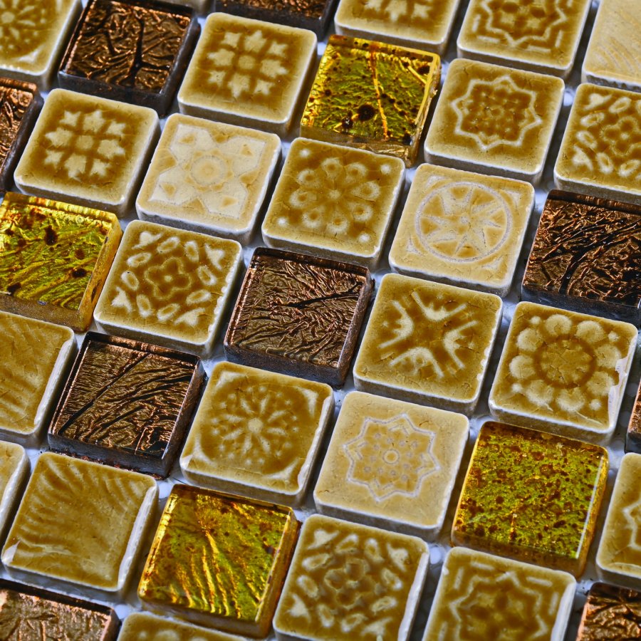 Плитка декоративная керамическая Morocco Gold/Марокко золотой 23*23 300*300 арт. 90686