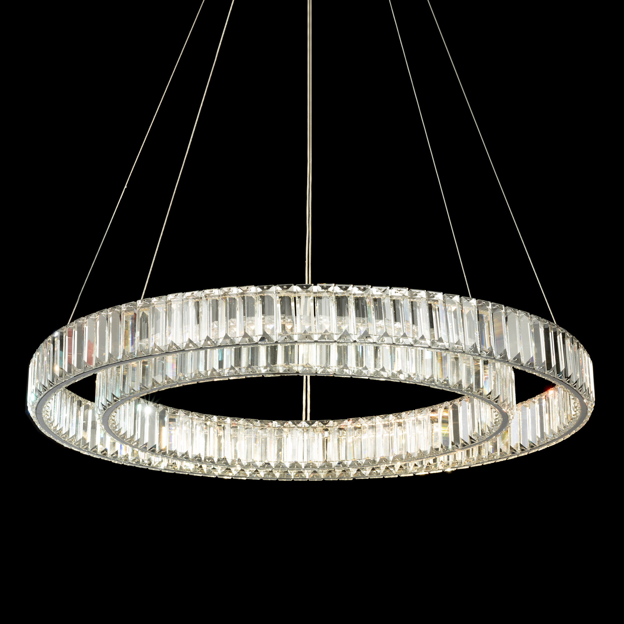 Citilux Чезаре CL338281 LED Люстра хрустальная с пультом Хром арт. 89035