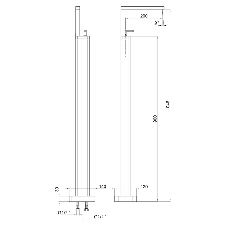 Смеситель для раковины Webert Living LV832101560, черный арт. 161848