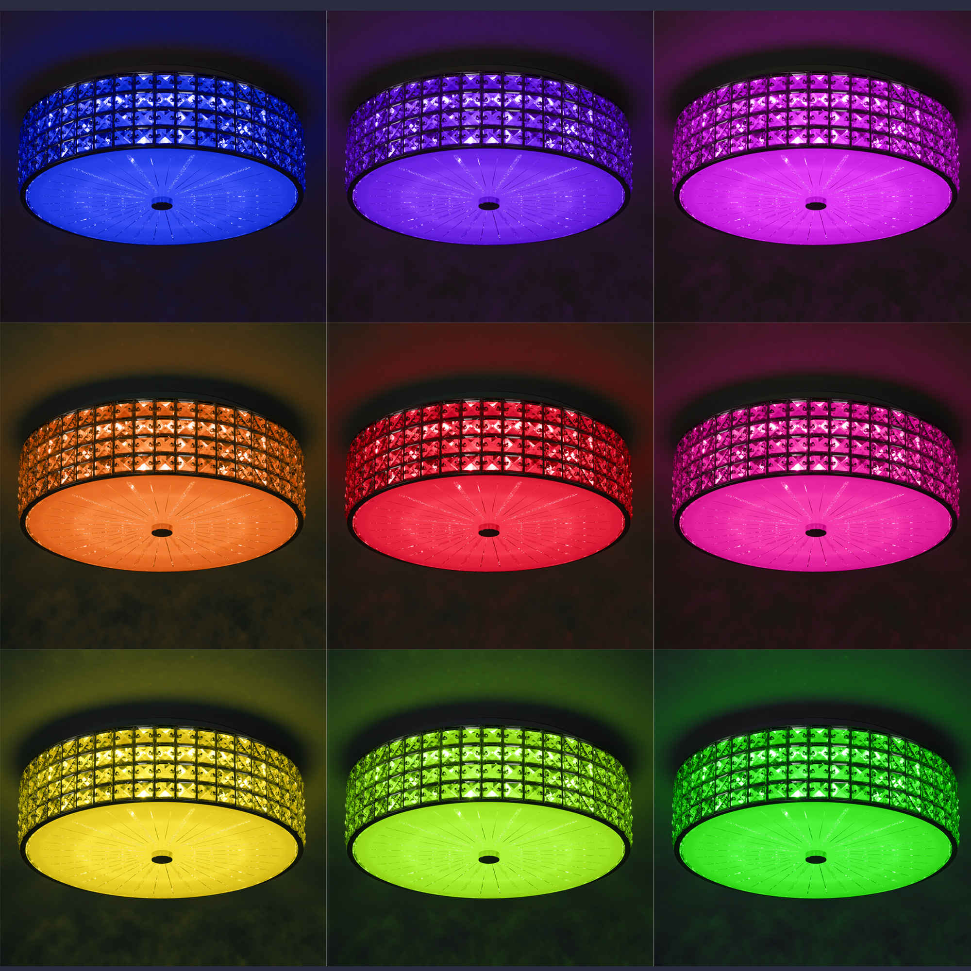 Citilux Портал CL32415G1 LED RGB Люстра хрустальная с пультом Хром арт. 89018