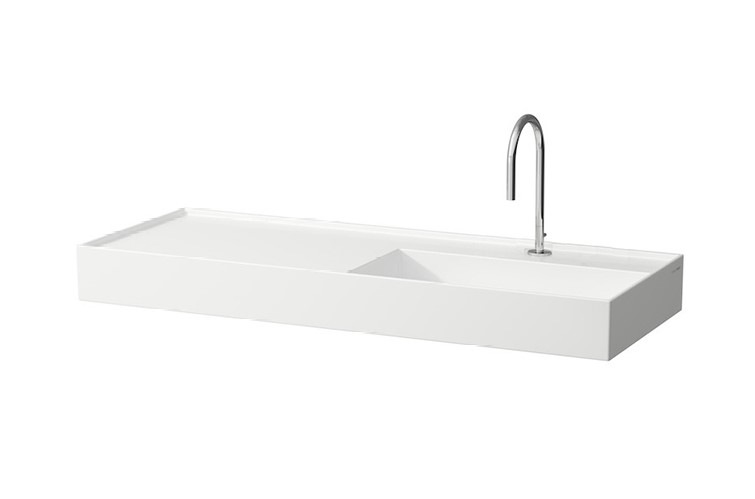 LAUFEN KARTELL Раковина-столешница 120х46 см, полочка слева, 1 отв., белый арт. 37142