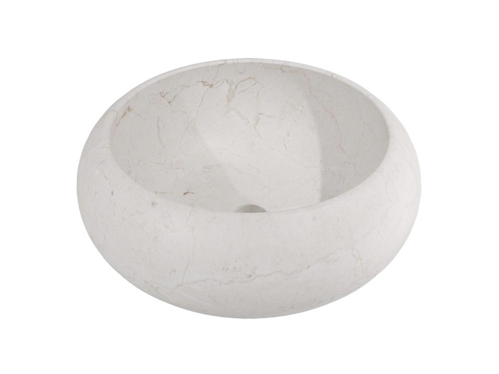 LANTIC ZENO Раковина настольная Ø40,5x14,6 см, Crema Italia арт. 36696