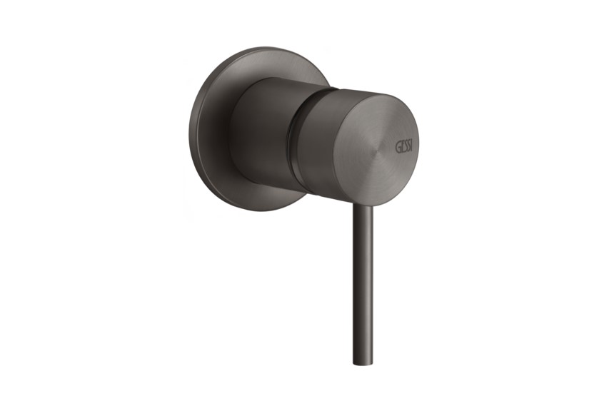 GESSI FLESSA Смеситель для душа, внешняя часть, 707 Black Metal Brushed PVD арт. 38041
