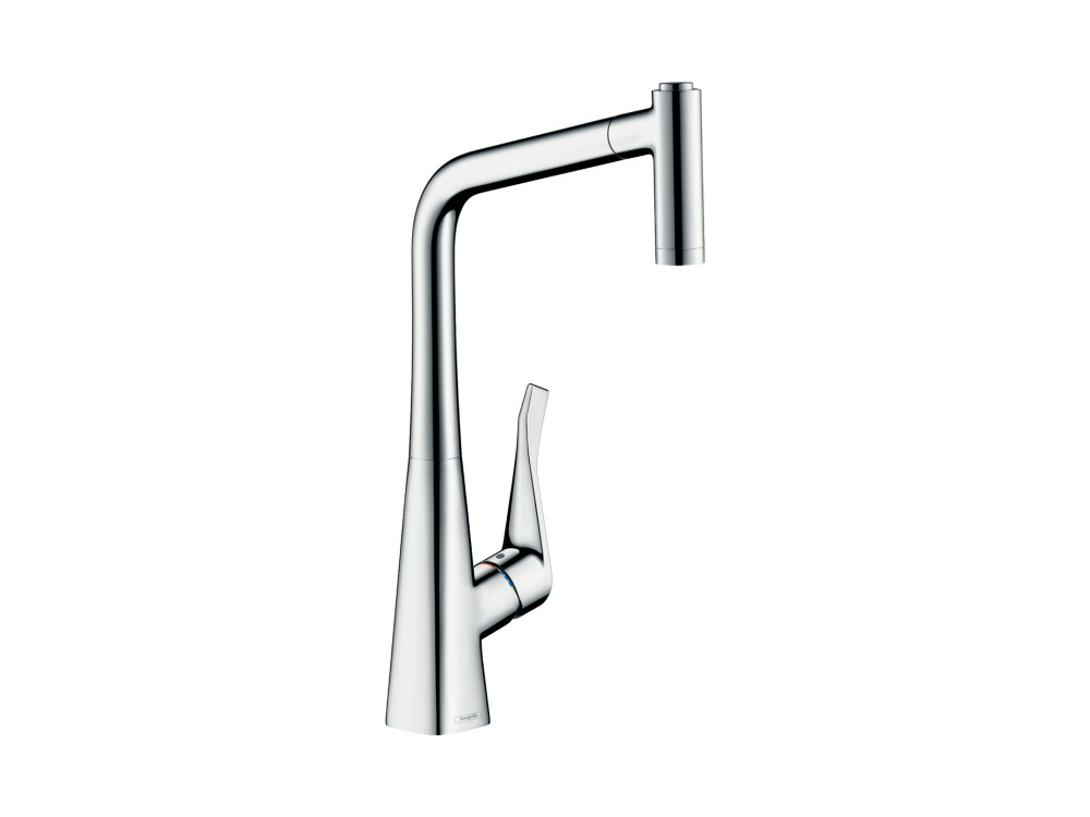 HANSGROHE METRIS Metris M71 Кухонный смеситель однорычажный, 320, с вытяжным душем, 2jet, хром арт. 40324
