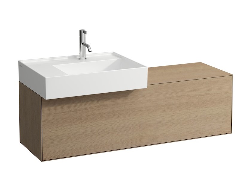 LAUFEN BOUTIQUE Шкафчик под раковину, один ящик, 380x1200xH360 мм, темный дуб арт. 33196