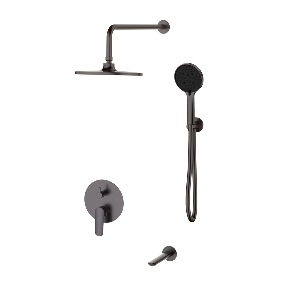 Душевая система встраиваемая ESKO Lagos Gun Metal SET7in1LGGM, оружейная сталь арт. 192109