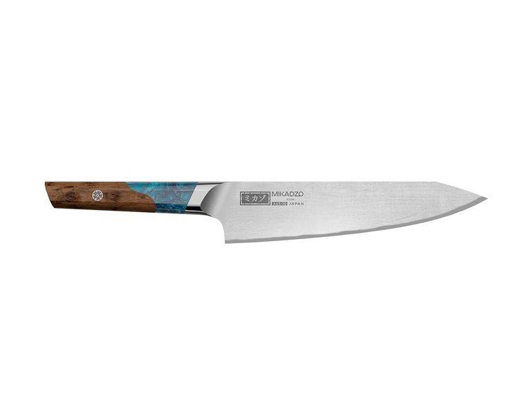 OMOIKIRI Damascus Kuon Нож шеф, 204 мм, сталь AUS-10 c обкладками из 66 слоев/дерево арт. 40504