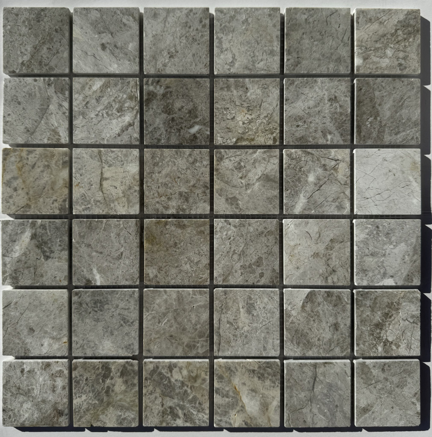 PIX 332 Tundra Grey, чип 48х48 мм, сетка 305х305х6 мм, Полированная арт. 73880