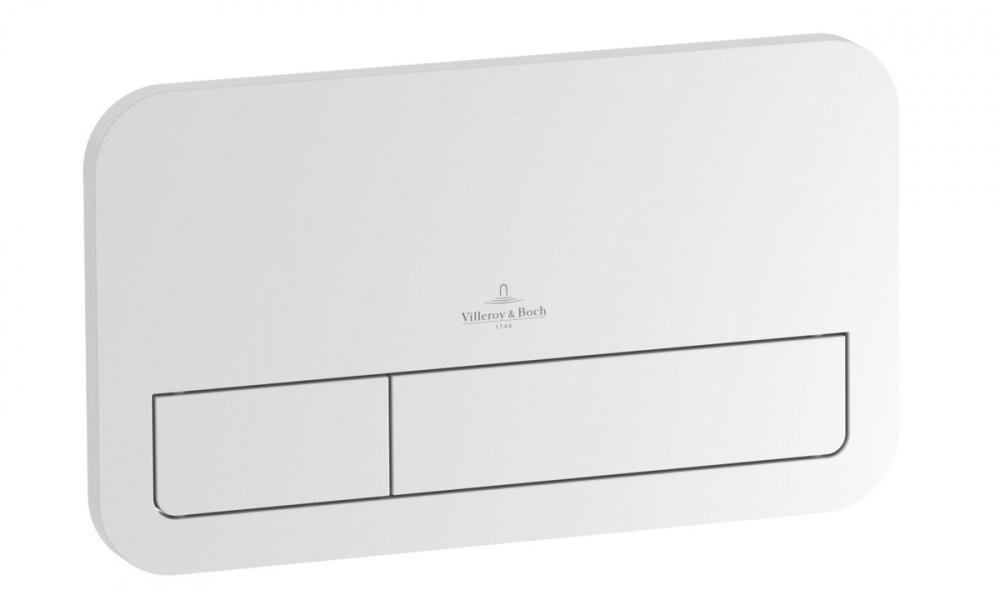 VB VICONNECT Клавиша смыва из высококачественного композиционного материала, 253x145x10 мм, белый арт. 33047