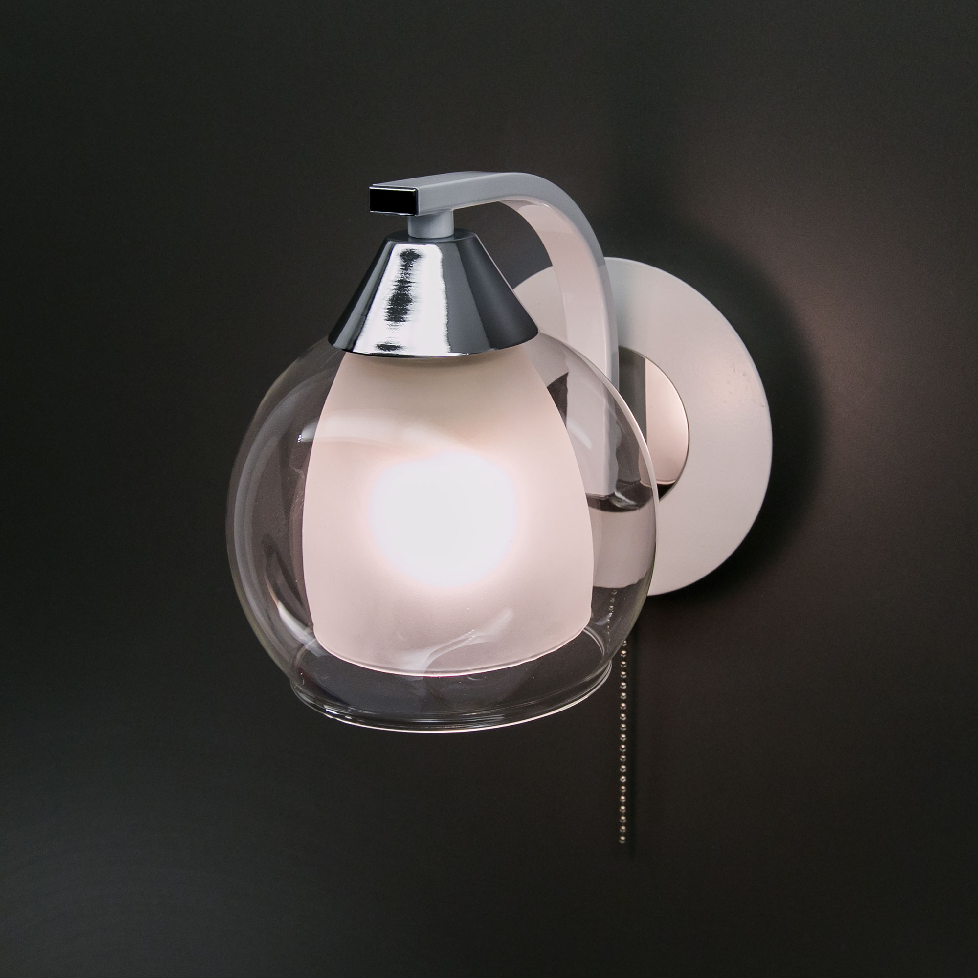 Citilux Кристи CL152310 Бра с выключателем Белое Хром арт. 88419