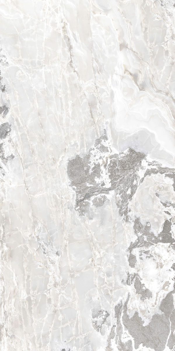 Керамогранит  ONYX&MORE WHITE BLEND GLO 6MM R 160X320 арт. 83990