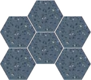 Керамогранит Инспайр синий шестиугольный / EC.Inspire blue hex арт. 73046