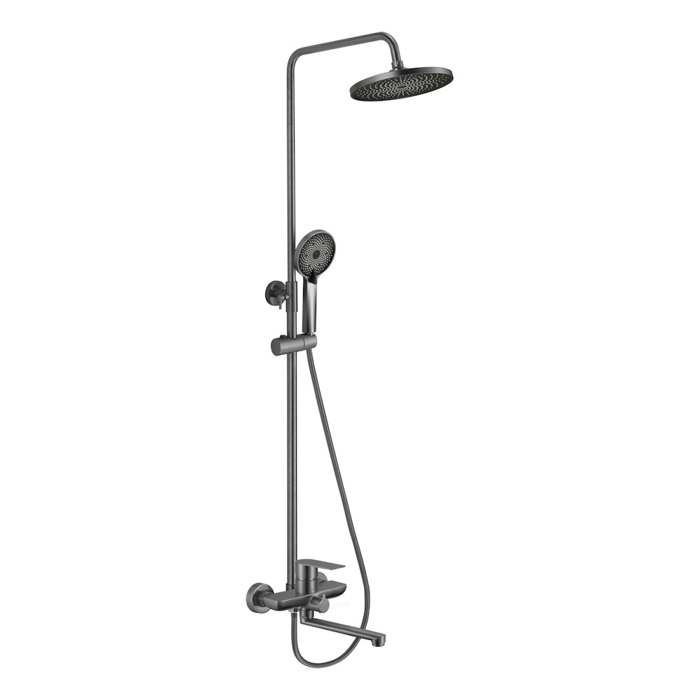 Душевая система Fmark FS8845-25Q, графит арт. 192098